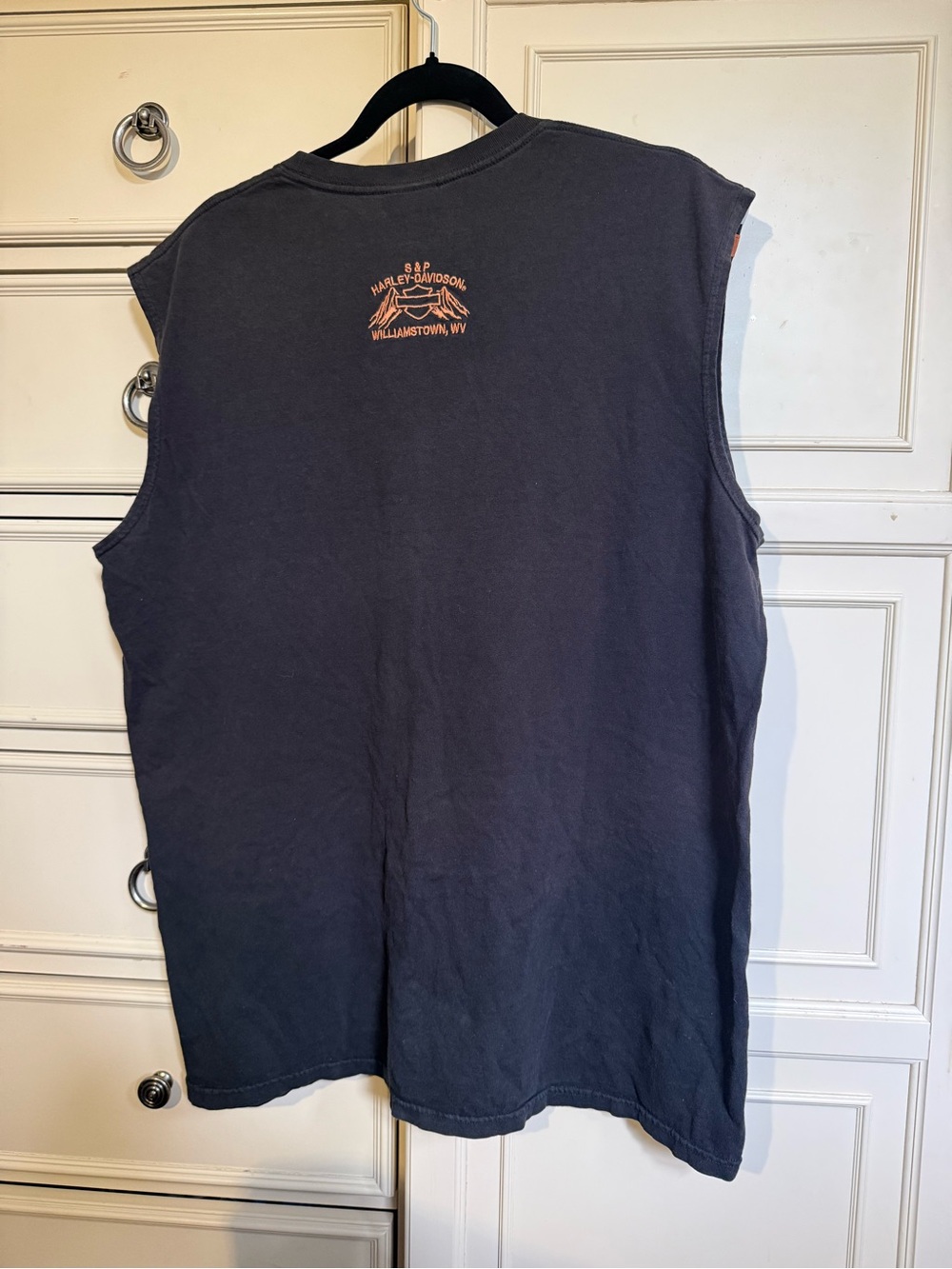RARE Harley-Davidson Black Tank with Embroidered Logo - Picture 3 of 6